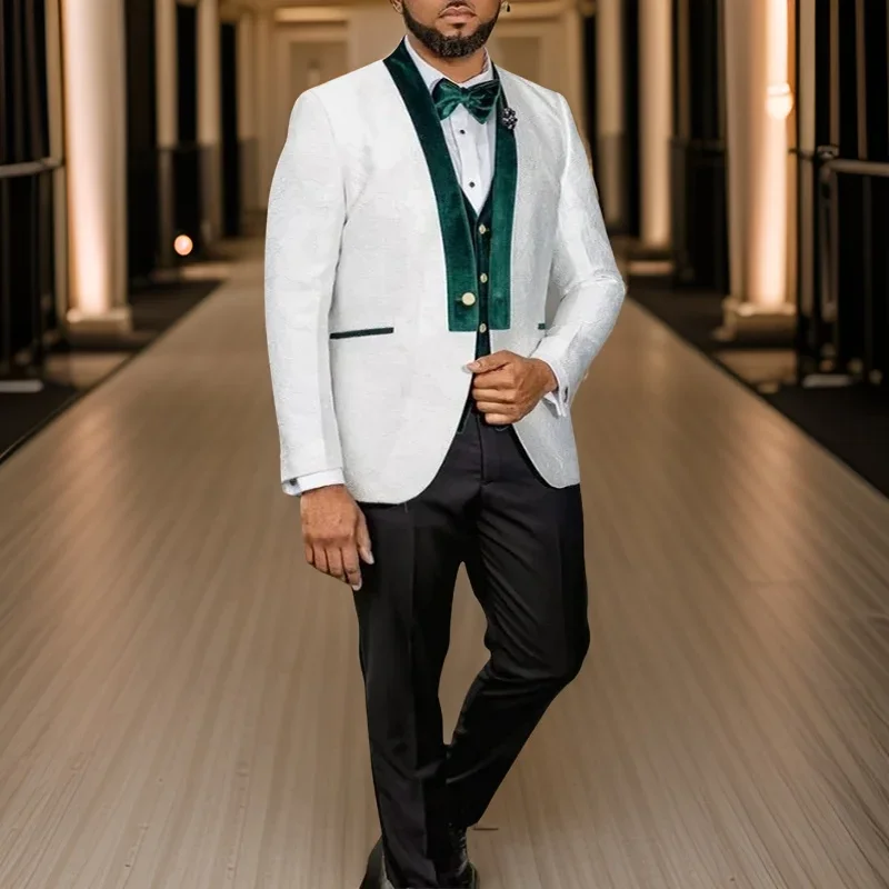 Men Formal Wear Clothes - 남성용 아프리카 웨딩 수트, 슬림핏 포멀