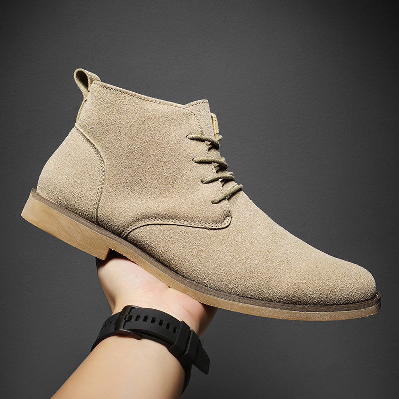 Men Formal Wear With Boots - 영국 스타일 브라운 첼시 부츠 남성용