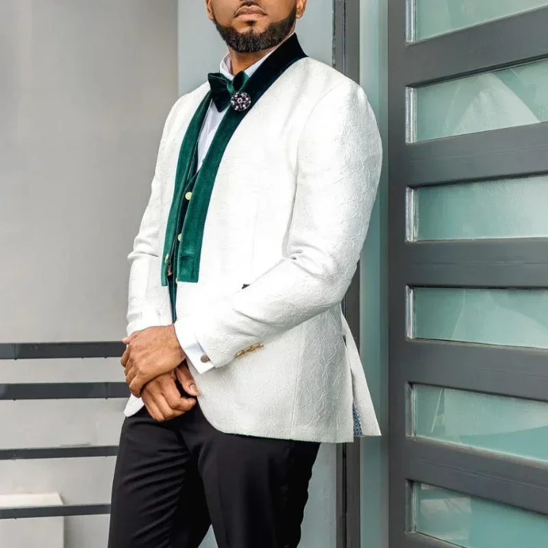 남성용 아프리카 웨딩 수트, 슬림핏 포멀 신랑 턱시도, - Men Formal Wear Clothes 리뷰 및 가격