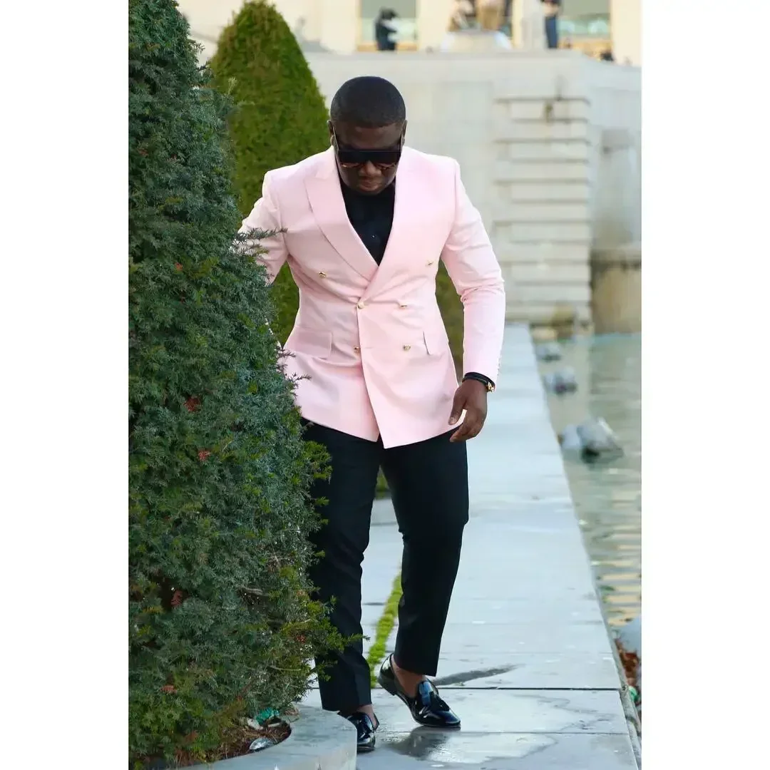 더블 브레스트 남성 정장, 슬림핏 정장, 신랑용 웨딩  - Men Formal Wear Clothes 리뷰 및 가격