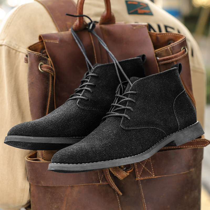 영국 스타일 브라운 첼시 부츠 남성용 하이탑 드레스 슈 - Men Formal Wear With Boots 리뷰 및 가격