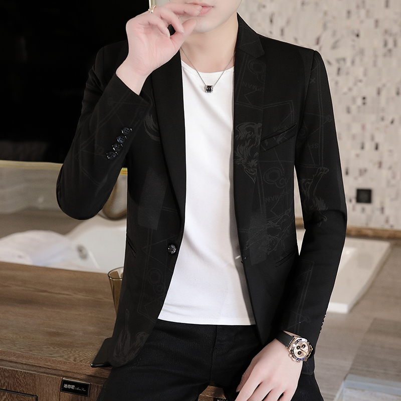 남성용 얇은 정장 봄 여름 패션 맞춤형 프린트 비즈니스 - Men Formal Wear Clothes 리뷰 및 가격