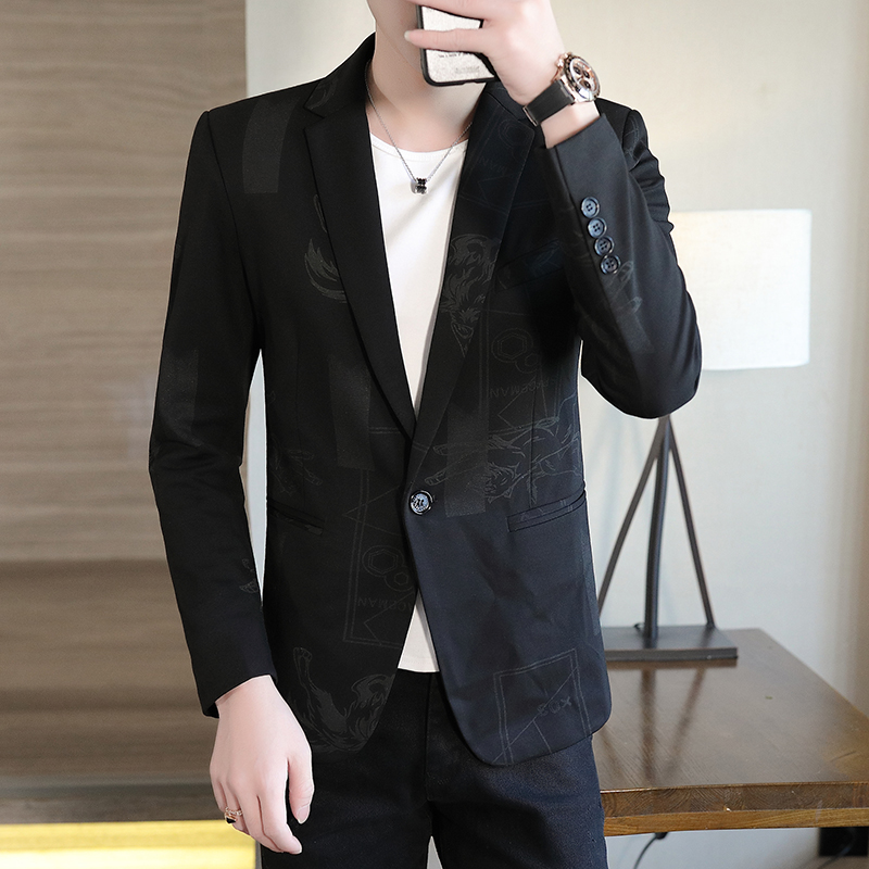 남성용 얇은 정장 봄 여름 패션 맞춤형 프린트 비즈니스 - Men Formal Wear Clothes 리뷰 및 가격