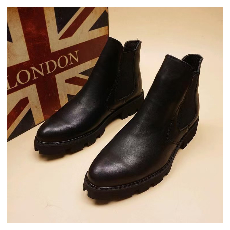 남성 캐주얼 비즈니스 사무실 정장 드레스 첼시 부츠 플 - Men Formal Wear With Boots 리뷰 및 가격