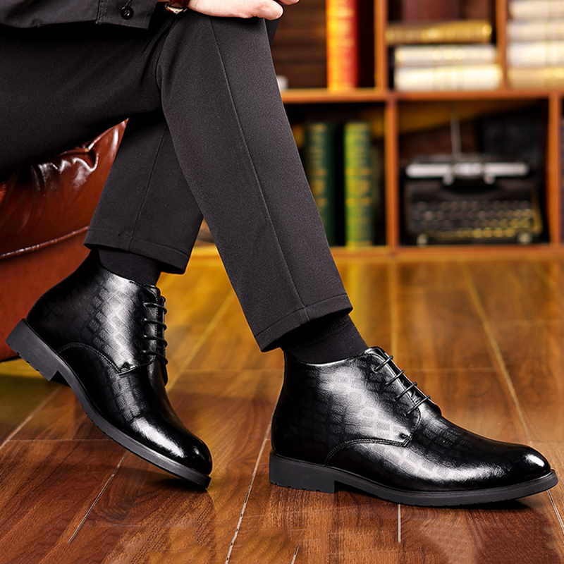 남성용 영국 스타일 2025 겨울 비즈니스 포멀웨어 플 - Men Formal Wear With Boots 리뷰 및 가격