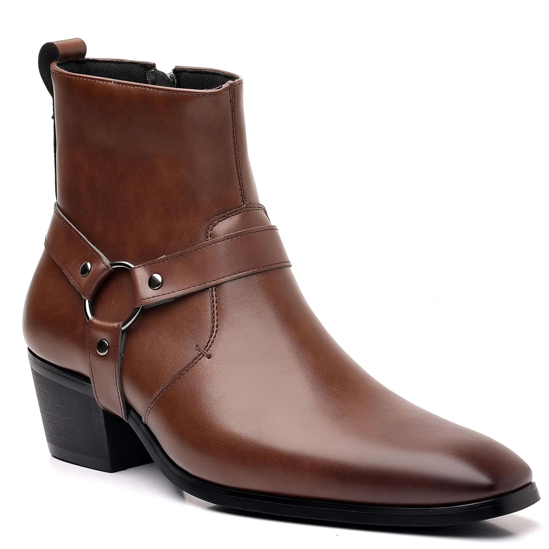 클래식 웨스턴 카우보이 나이트 부츠 망 드레스 부츠 브 - Men Formal Wear With Boots 리뷰 및 가격