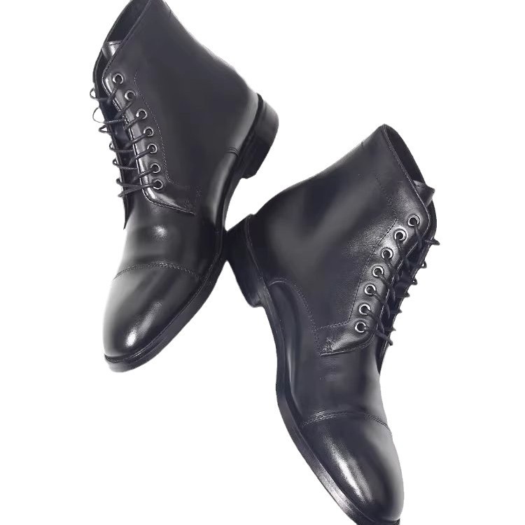남성 수제 천연 가죽 캡토 앵클 부츠 클래식 레이스업  - Men Formal Wear With Boots 리뷰 및 가격