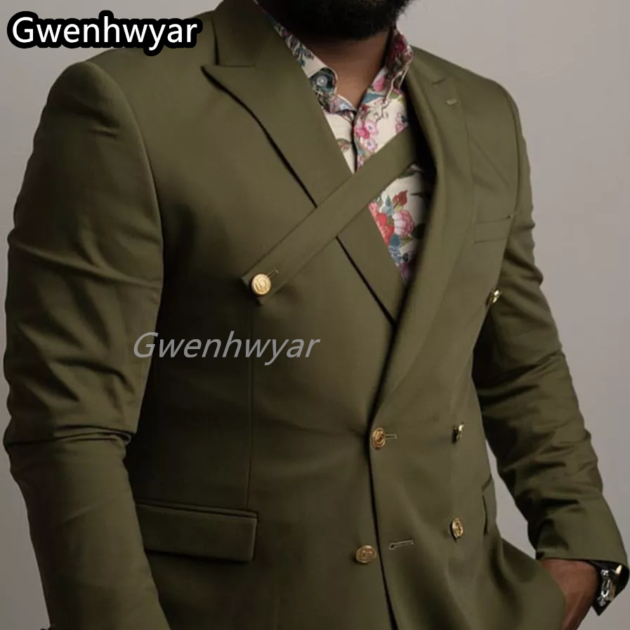 Gwenhwyar 그레이 더블 브레스트 남성 세트 웨딩 - Men Formal Wear Clothes 리뷰 및 가격