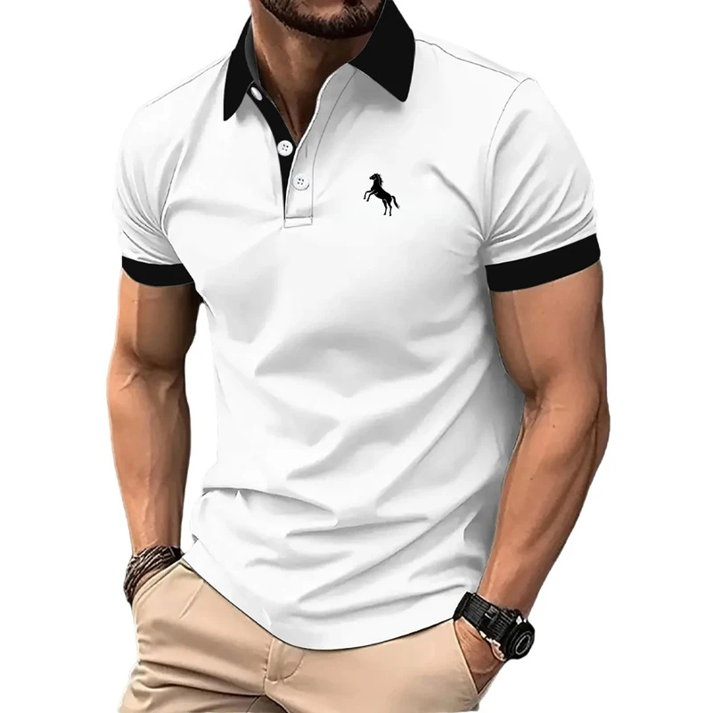 남성용 폴로 셔츠, 반팔, 그라데이션 컬러, 체육관 피 - Men Formal Wear Clothes 리뷰 및 가격