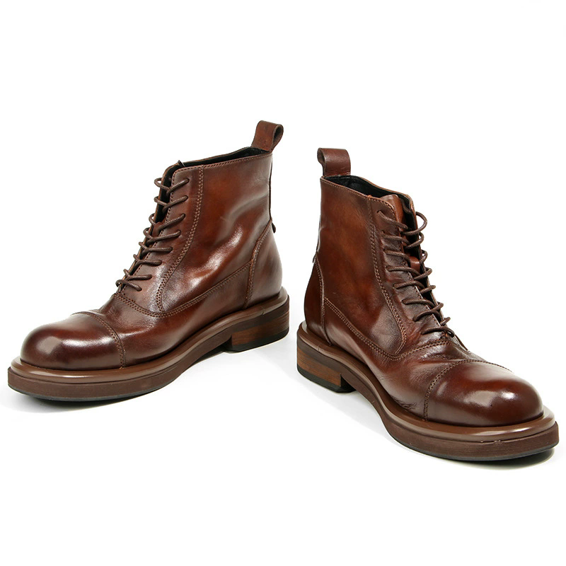 고품질 남성 부츠 천연 가죽 오토바이 부츠 수제 가죽  - Men Formal Wear With Boots 리뷰 및 가격
