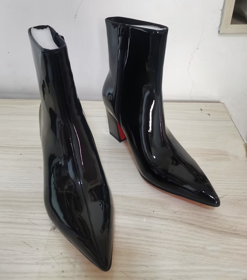 남성용 새 패션 화이트 부츠 고품질 에나멜 가죽 부츠  - Men Formal Wear With Boots 리뷰 및 가격
